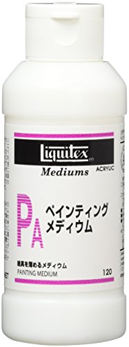 ペインティングメディウム透明/120ml/-・Size:120mlStyle:ペインティングメディウム・内容量:120ml・色:透明・ペインティングメディウム・水の代わりにリキテックスカラーを薄めるメディウム・固着力を弱めずに絵具のすべりが滑らかになり伸びが良くなる水の代わりにリキテックスカラーを薄めるメディウムです。固着力を弱めずに絵具のすべりが滑らかになり伸びが良くなります。エアブラシをはじめとした、ほとんどのペインティングテクニックに利用できます。わずかに乾燥を遅らせます。 (.co.jpより)