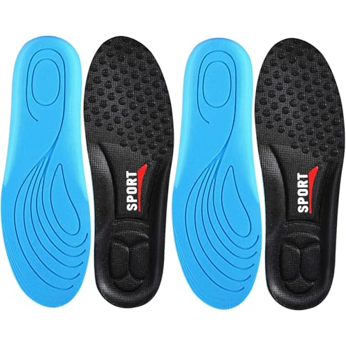 ブラック*2足/S(23-25.5cm)/-・Color:ブラック*2足Size:S(23-25.5cm)・衝撃吸収目前、市販のスポーツ用インソールは次の欠点があります。インソールがPU素材で作られ、かかとの緩衝部位が硬くて厚いです、長時間歩くとかかとが痛くなります。そして、インソールのかかと突起部が球面です、歩行中にとても滑りやすいです。それに対し、弊社製のインソールが高弾性スポンジ素材に作られ、非常に柔らかく履き心地が良いです、そして、かかと突起部が平面滑り防止設計を採用しますため、上記の欠点をうまく克服しました。・足弓市販のスポーツ用インソールのアーチ部も欠点があります、素材が硬くて突起しすぎます、それで長時間歩くと足の内側縦アーチ部が痛くなって疲労感がします。弊社インソールのアーチ部が隠し突起設計を採用します、かかと部と同じ高さです。歩行中、圧力を受けて、インソールアーチ部が足裏にフィートし、しっかり支持してくれます。歩いてない場合、インソールのアーチ部がもちろん、足に圧力をかけないです。・消臭超軽量で弾力性のあるスポンジ素材で、肉眼では見えない素材