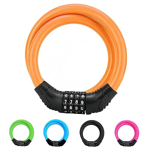 3）オレンジC）オレンジ/-/SiJianMimasuo・Style:3）オレンジ・?製品仕様4桁ダイヤル式の自転車 鍵ワイヤーバイクロック。長さ：600mm ワイヤー直径：Φ10.04mm。重量：約135g・?高素材自転車ロックは高素材を採用し、雨や水耐性が強く、錆びにくいです。また、変形しにくく、耐久性があり、しっかりと盗難防止役を果たします。自転車、ATV、その他のものを盗難から保護します。・?4桁ダイヤル式のワイヤーロック鍵は要らないので鍵忘れや紛失などのトラブルが心配しなくてもいいです。ダイヤル式なので、暗証番号を好きな番号に簡単に変更できます。（ご購入時の暗証番号は「0000」で設定されております。）。（注意：パスワードを忘れないように写真を撮ってください。）・?簡単なパスワードセット数字の周りには凹凸の設計感があり、一斉に調節させ、最初のパスワードは0000です。最初のパスワード「0000」を維持したままで、時計回りに錠前を回します。新しいパスワードをセットした後、逆方向で「SET」を回してください。これで、新しいパスワ