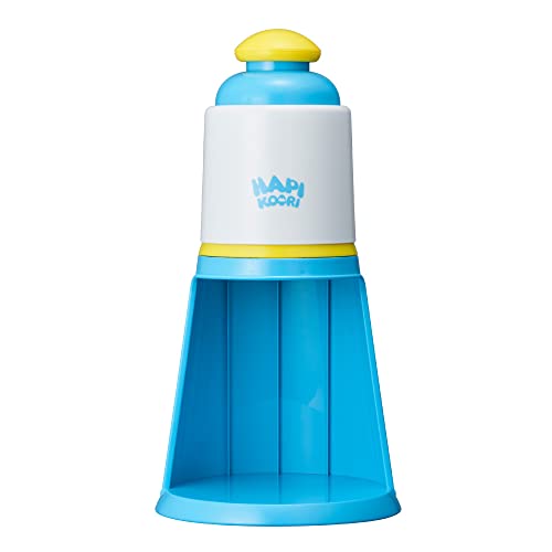 ドウシシャ(DOSHISHA) かき氷器 電動 ハピコオリ バラ氷対応 製氷カップ2個付き ブルー 16.5×16.5×32.5cm DIN-2