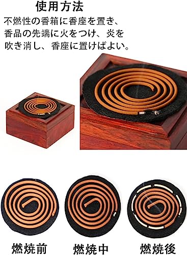 YFFSFDC 不燃綿 横型香炉 線香マット 難燃綿 香炉用 線香皿用 蚊取り線香ホルダー ...
