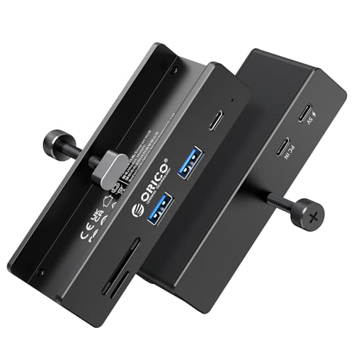 ブラック/-/ORICO-MH5PC-10-BK-BP-JP・Color:ブラック・クランプ固定式、省スペースクランプと10Gbps USB C ハブはネジで組み合わせる設計で、工具を使わずデスクやモニターに設置、省スペースのデザインです。固定する部分が可動式なところですから、カーブのモニタもしっかり固定できます。（約5~28mmの厚さを対応できる）・10Gbps 高速データ伝送USB ハブ の USB-A×2 + USB-C ポートは各 10Gbps 対応。インターフェースの間隔が広く設計されているため、複数の機器を同時に接続しても相互に干渉することがなく、大容量の動画、写真、ファイルの転送を瞬時に完了させ、作業時間を大幅に短縮できます。・SD/TF カードリーダーを搭載USBハブ Type-C には高機能なカードリーダーが一体型で搭載されており、SD/SDXC/SDHC カードと TF/Micro SD カードを同時に使用することをサポートしています。USB3.0 の高速伝送規格に基づいて、メモリーカードに保存された音楽、動画、写真、各種ファイルをコ