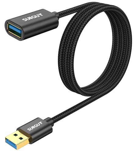 ブラック/1 m/-・Size:1 mColor:ブラックNumberOfItems:1・?最大5Gbpsデータ転送このUSB 3.0 タイプAオス - タイプAメス 延長ケーブルはUSB3.0規格で、ちょースピードUSBデバイス用に設計されており、転送速度は5Gbpsに達し、USB 2.0規格より10倍も速く、数秒でファイルの転送を終えます。また、USB 2.0、1.1、1.0と下位互換性もあります。・?短いUSBケーブルに最適SUNGUY USB 延長ケーブル 0.3M はパソコン本体と周辺機器などをUSBケーブルで接続する際に使用する延長用ケーブルです。このUSB延長コードを使用すれば、USBポートから離れて接続することが必要なデバイスを便利に繋ぐことができます。・?安全かつ高耐久USBケーブル 延長 金メッキコネクタを備えており、コネクタ接触部分も強化して、優れた質感を感じ、サビにも強く、腐食防止の金メッキコネクタは最適な信号解像度を実現、極めて高い耐久性を確保しています。また、usb a 延長　高ナイロンによるケーブルの柔軟性が良くて耐久性も抜