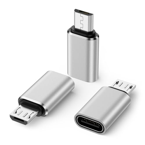 3セット-シルバー/3セット/K060-01・Color:3セット-シルバー・?Micro USB オス→Type C メス変換USB Type Cケーブルしかない場合、本製品を使用して、Micro USB機種のスマホやタブレットに高速充電とデータ転送などを操作することがお手軽くに実現できます。ご注：OTG（On-the-Go）機能には対応しておりません。・?高速充電&データ同期独特な転送方向で、Quick Charge 2.0およびFCP、 AFCと幅広い性があります。このアダプタを使用すると、100分でSamsun S7をフル充電できます。また、最大480Mbpsのデータ転送速度もサポートしています。・?対応機種Micro USBポートを搭載したデバイスに幅広い互換性があります。例え：Galaxy S7/S7 Edge/S6/S6 Edge、P10 Lite/P9 Lite、Asus ZenFone2、LG K8/K10/G4等に対応できます。・?過電圧＆電流保護充電中の安全性＆安定性を確保するために、Micro USBインターフェースに56