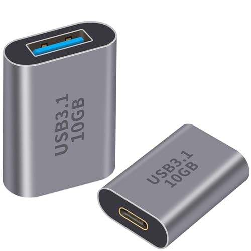 -/USB C to USB 3.1 変換アダプタ/-・USB C (メス) to USB A (メス) 変換アダプタ：USB-Aポートを搭載したノートパソコン・充電器・ACアダプタ・USB-Cハブ等機器に、Type-Cインターフェースを搭載したスマートフォン、タブレット、イヤホン、HDD、USBメモリ等その他のUSB-C機器を接続し、急速充電と高速データ転送を同期にサポートします。・最大10Gbps高速データ転送・USB3.1規格：USB C to USB 3.1 変換アダプタは、USB3.1規格を対応し、最大10Gbpsの高速でデータ転送を対応します。大容量のHD映像、及び音楽、写真、ビデオ等のデータを数秒で転送できます。USB2.0(480Mbps)より、約20倍の転送スピードをアップできます。在宅やオフィス勤務、またはビジネス出張のお使い、高効率の作業性を実現しました。・3A急速充電：このUSB-C & USB 3.1 変換アダプタは、最大5V/3Aの大電流で接続機器への急速充電がです。充電時間を大幅に短縮できます。・小型・コンパクト製品の材USB C to USB 3.1 変換アダプタ (Type C メス - USB A 3.1 メス) 最大10Gbps高速データ転送 OTG 延長アダプタ MacBook Pro/MacBook Air/その他 USB-C 端末用(1個セット)