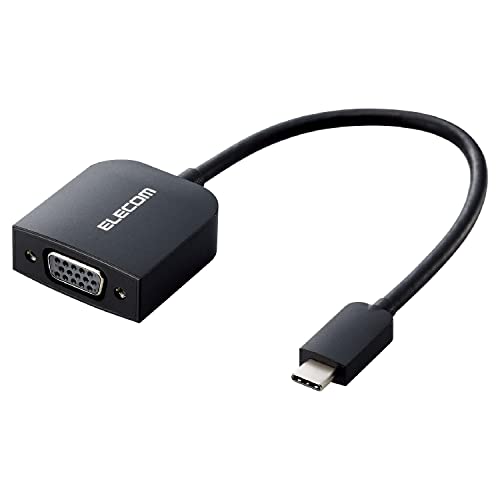 ブラック/並/AD-CVGABK3・パッケージ個数:1・USB Type-C(TM)コネクターを搭載した機器の映像信号を変換し、VGA(D-sub15pin)入力コネクターを搭載したディスプレイ・テレビ・プロジェクターなどに出力することができる映像変換アダプターです。・※VGA(D-sub15pin)コネクターからUSB Type-C(TM)コネクターへの変換はできません。※音声出力には対応していません。※映像が正しく表示されない場合は、接続先のディスプレイの電源ON/OFFや各接続コネクターの抜き差しをお試しください。※環境、機器により正常に動作しない場合があります。※すべての機器での動作をするものではありません。※本製品で映像出力を行う際は、出力機器がDisplayPort Alt Mode対応であることをご確認ください。・ドライバー不要で、機器同士を接続するだけで使用です。・Full HD(1920×1080)/60Hzの解像度に対応しています。・追加したディスプレイを一つの画面として表示するマルチディスプレイと、一台目のディスプレイと同じ画面を表 仕様 ■対応機種:USB Type‐C(TM)コネクター搭載のPC及びVGAコネクター搭載のディスプレイ等 ■コネクタ形状:USB Type‐C(TM)コネクター オス - VGAコネクター メス ■ケーブルタイプ:ノーマルタイプ ■対応解像度:Full HD(1920×1080)/60Hz ■シールド方法:3重シールド ■プラグメッキ仕様:金メッキ ■ケーブル太さ:約4.2mm ■ケーブル長:約0.15m ※コネクター含まず ■カラー:ブラック ■環境配慮事項:EU RoHS指令準拠(10物質) 説明 ■USB Type-C(TM)コネクターを搭載した機器の映像信号を変換し、VGA(D-sub15pin)入力コネクターを搭載したディスプレイ・テレビ・プロジェクターなどに出力することができる映像変換アダプターです。 ■※VGA(D-sub15pin)コネクターからUSB Type-C(TM)コネクターへの変換はできません。※音声出力には対応していません。※映像が正しく表示されない場合は、接続先のディスプレイの電源ON/OFFや各接続コネクターの抜き差しをお試しください。※環境、機器により正常に動作しない場合があります。※すべての機器での動作をするものではありません。※本製品で映像出力を行う際は、出力機器がDisplayPort Alt Mode対応であることをご確認ください。 ■ドライバー不要で、機器同士を接続するだけで使用です。 ■Full HD(1920×1080)/60Hzの解像度に対応しています。 ■追加したディスプレイを一つの画面として表示するマルチディスプレイと、一台目のディスプレイと同じ画面を表示するミラーリングに対応しています。 ■アダプターの本体内部には、シールド効果が高く、外部ノイズの影響を受けにくい金属シェル構造を採用しています。 ■外部ノイズの干渉を受けにくい3重シールドケーブルを採用しています。 ■サビなどに強く信号劣化を抑える金メッキピンを採用しています。 ■当製品はIC搭載のアクティブタイプです。 ■自社環境認定基準を1つ以上満たし、『THINK ECOLOGY』マークを表示した製品です。 ■環境保全に取り組み、製品の包装容器におけるプラスチック重量を、社内基準製品より20%以上削減した製品です。 ■環境保全に取り組み、製品の包装容器が紙・ダンボール・ポリ袋のみで構成されている製品です。 商品に関するお問い合わせ エレコム総合インフォメーションセンター TEL. 0570-084-465 FAX. 0570-050-012 受付時間 / 10:00~19:00 年中無休