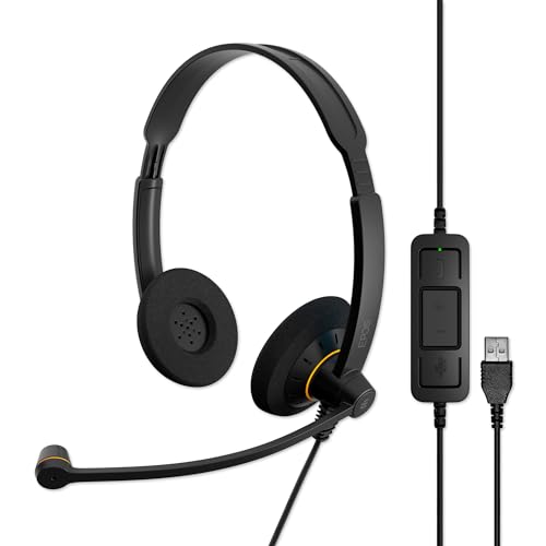 EPOS IMPACT SC 60 USB ML ヘッドセット - USB接続 ノイズキャンセリングマイク ステレオサウンド クリアな通話 Mi