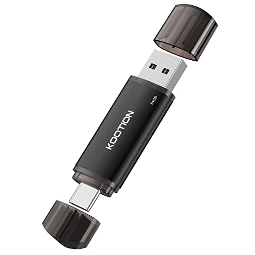 KOOTION USBメモリ 64GB タイプC +USB2.0 2in1 デュアル usbメモリー OTG USB スマホメモり