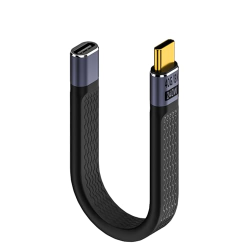 -/短いUSB C -USB C延長ケーブル13CM/-・40Gbpsデータ転送USB C急速充電延長ケーブルは40Gbps転送速度をサポートします。外付けモバイルハードディスク、最大2500M/sの読み書きが。 高速かつスムーズでHD映像、音楽、画像、ファイルを数秒で転送でき、USBハブ、ノートパソコン、スマートフォン、その他のUSB Cデバイスと幅広く対応で。・PD240W急速充電240W 短いusb-c変換ケーブル、240W（48V/5A）ハイパワーPD急速充電をサポートしま。USB電力転送より最大240Wの電力を提供することができ、デバイスに高速データ転送対応できる他、最速充電速度を提供してくれます。・8K@60Hzオーディオ/ビデオ伝送240W USB Cオスオス急速充電ショート変換ケーブル、Eマークチップ内蔵、DPプロトコルをサポートする携帯電話、コンピュータやゲーム機に接続し、8K@60Hzオーディオ/ビデオのキャストと伝送を実現することができます。・変換ケーブルUSB4.0タイプcオスUSBタイプcオスPD急速充電ショートケーブル。短40Gbpsデータ転送USB C急速充電延長ケーブルは40Gbps転送速度をサポートします。外付けモバイルハードディスク、最大2500M/sの読み書きが。 高速かつスムーズでHD映像、音楽、画像、ファイルを数秒で転送でき、USBハブ、ノートパソコン、スマートフォン、その他のUSB Cデバイスと幅広く対応で。 PD240W急速充電240W 短いusb-c変換ケーブル、240W（48V/5A）ハイパワーPD急速充電をサポートしま。USB電力転送より最大240Wの電力を提供することができ、デバイスに高速データ転送対応できる他、最速充電速度を提供してくれます。 8K@60Hzオーディオ/ビデオ伝送240W USB Cオスオス急速充電ショート変換ケーブル、Eマークチップ内蔵、DPプロトコルをサポートする携帯電話、コンピュータやゲーム機に接続し、8K@60Hzオーディオ/ビデオのキャストと伝送を実現することができます。 変換ケーブルUSB4.0タイプcオスUSBタイプcオスPD急速充電ショートケーブル。短いusb-cケーブルの長さは13cm、短くて軽量、柔らかくて耐久性があり、携帯電話をパワーバンクに接続して充電するのに最適です。などの様々なデバイスにマッチさせる千回以上の折り曲げテストに耐えた柔軟性がありつつ耐久性も高い厚手のTPE材を採用しており、耐磨耗性と耐久性を兼ね備え。 USB-Cデバイスに幅広く対応40Gbps USB Type C to Type C短い変換ケーブル ショートケーブル、MacBook、Nintendo Switch、Steam Deck、Xiao-mi、op-po、LenovoなどのUSB Cデバイスに対応。