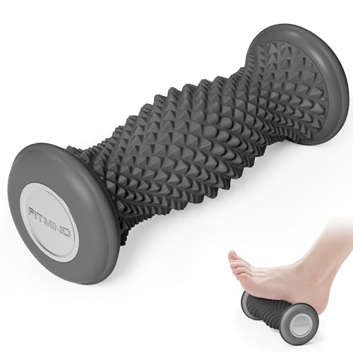 FITMIND 足裏マッサージ マッサージ ローラー フットローラー ツボ むくみ取り 足痩せ 足の裏 -ブラック