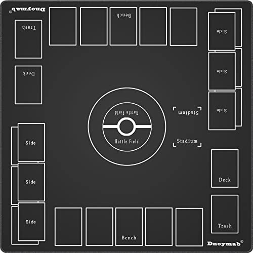 Dnoymab プレイマット カードゲーム に適用する ポケカ プレイマット 厚さ3mm ラバー カード マットに適用する ポケモンカード プレ