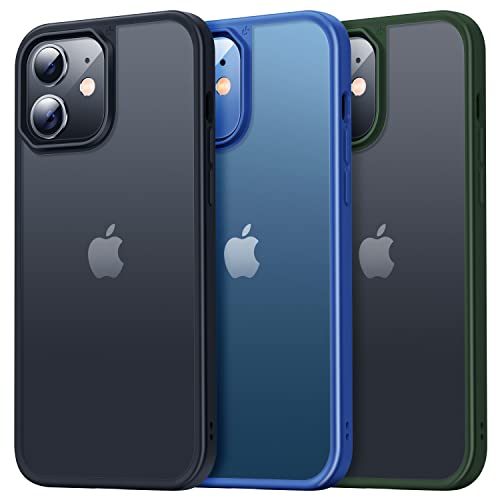 CASEKOO iPhone12 ケース iPhone12Pro ケース 指紋防止 米軍MIL規格 耐衝撃 2022年新型 SGS認証 黄変防止