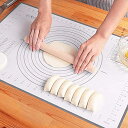 LIMNUO クッキングマット 製菓マット シリコンマット 大きいサイズ パンマット 目盛り付き 食品級シリコーン 理台保護マット 滑り止め 製