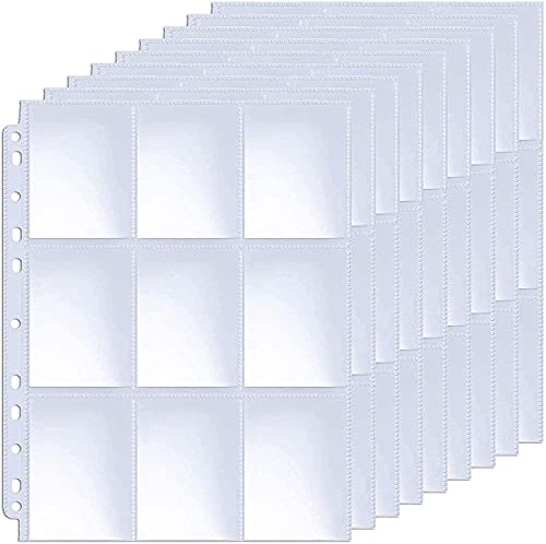 トレカ ファイル カードファイル 2穴・3穴・4穴対応 9ポケットカードシート ポケモンと他のカードを集める （50枚入り）