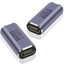 Poyiccot USB Type C 延長アダプタ メス to メス USB C 中継アダプタ[40Gbps高速転送 PD 100W/5A 急