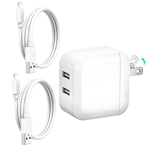 iphone 充電器 折り畳み式 2ポート 24W 1M 2本付き usb 充電器 iPhone 充電ケーブル スマホ充電器 携帯 コンセント