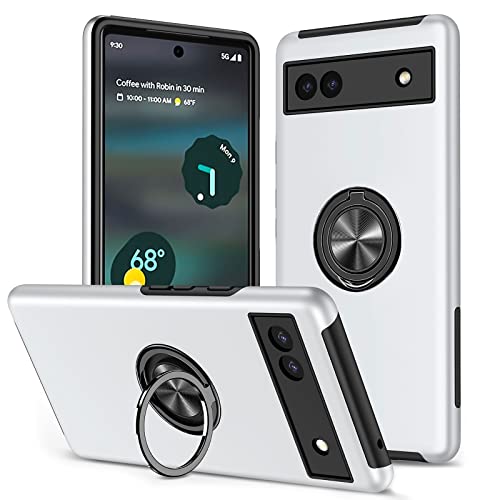 Rakuten - Google Pixel6a ケース リング 耐衝撃 TPU+PC バンパーケース グーグル ピクセル 6a スマホケース 頑丈 スタンド機能