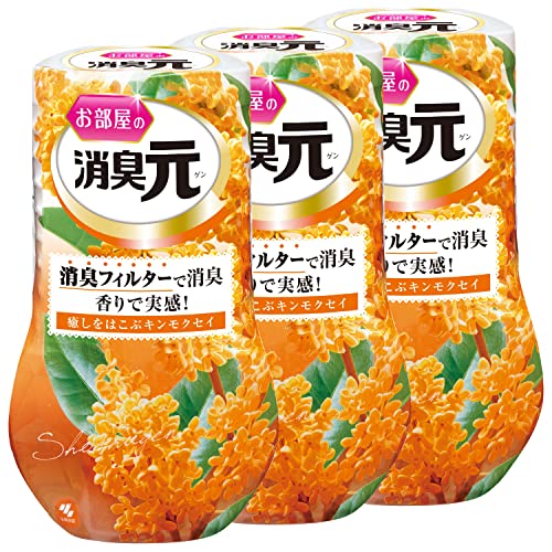 まとめ買いお部屋の消臭元 癒しをはこぶ キンモクセイ 消臭芳香剤 部屋用 400ml×3個のサムネイル