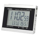 CASIO(カシオ) 目覚まし時計 電波 シルバー デジタル ダブルアラーム 温度 湿度 カレンダー 表示 DQD-710J-8JF
