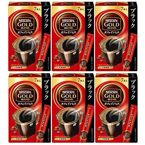 ネスカフェ ゴールドブレンド カフェインレス　コーヒー ネスカフェ ゴールドブレンド カフェインレス スティック ブラック 14グラム (x 6)