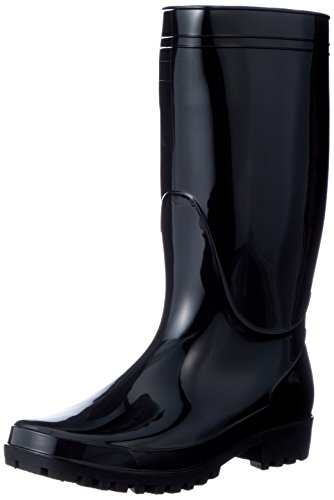 [富士手袋工業] 長靴 軽半 レインブーツ PVC スタンダード 9661 メンズ BLACK 25.5cm
