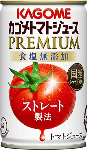 カゴメ トマトジュースプレミアム食塩無添加(缶) 160g×30本