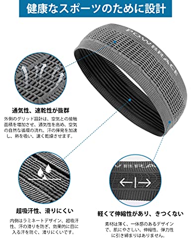 Powbrace ヘッドバンド ヘアバンド ス...の紹介画像3