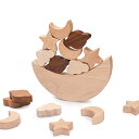 let's make 積み木 9点セット バランスゲーム おもちゃ 赤ちゃん 知育玩具 子供 天然木 無塗装 玩具 早期開発 1歳 2歳 集中力