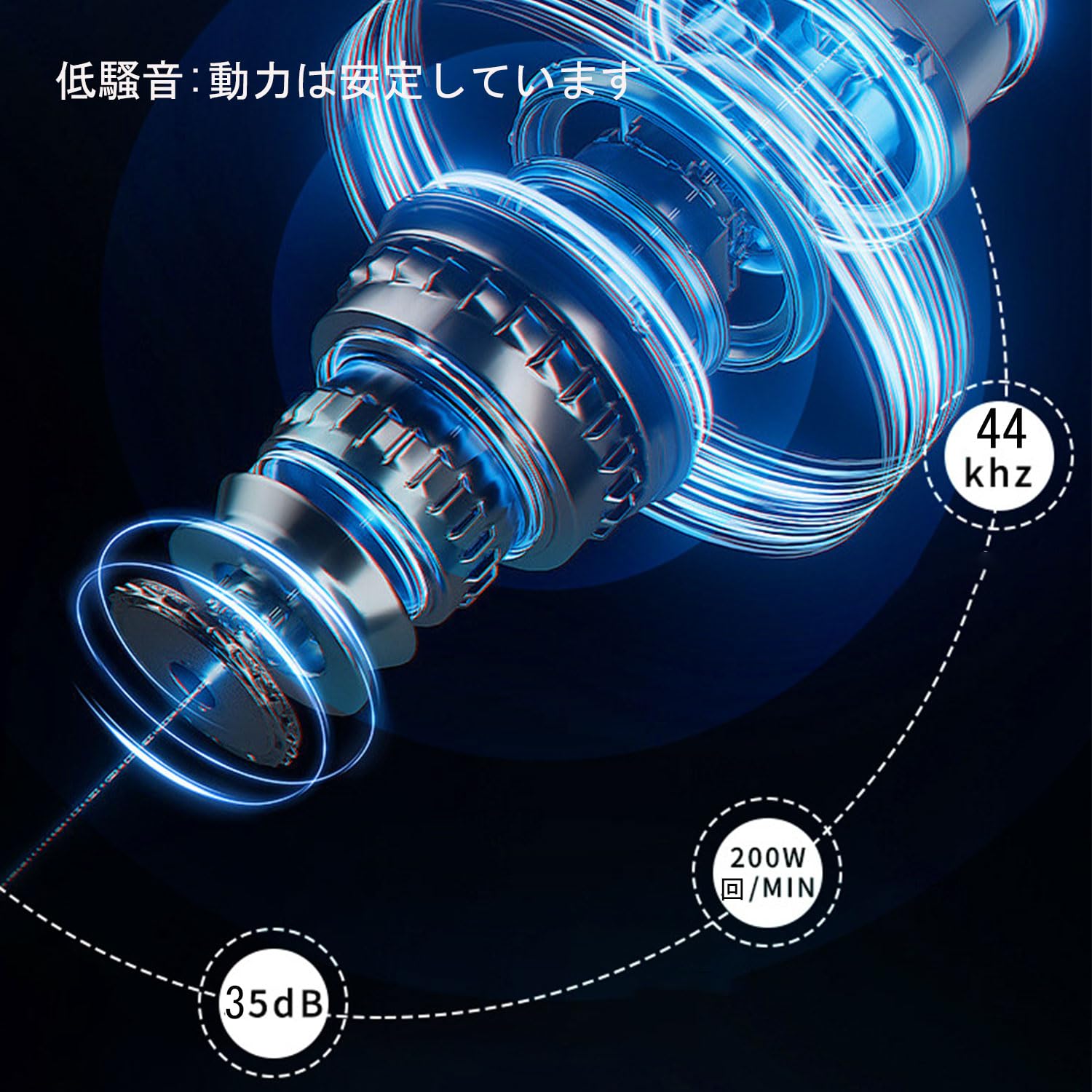 BOJNGEWIN Ķ���Ȼ����꡼�ʡ� ���ѻ��֥饷 USB���ż� Ķ���ȿ�ư 5�⡼��Ĵ�� ��¢LED���� ���꡼�˥󥰥��å� IPX6�ɿ�