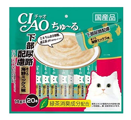 チャオ (CIAO) ちゅ~る 下部尿路配慮 まぐろ 海鮮ミックス味 20本