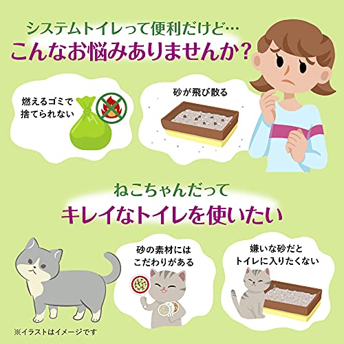 デオトイレ 針葉樹の消臭・抗菌チップ 8L(4L×2袋)[猫砂] システムトイレ 猫用まとめ買い 2