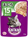 カルカン パウチ 15歳から まぐろ キャットフード 高齢猫用 70グラム (x 16) (まとめ買い)
