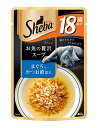 シーバ (Sheba) キャットフード アミューズ お魚の贅沢スープ 18歳以上 まぐろ、かつお節添え 高齢猫用 40g×12個 (まとめ買い)