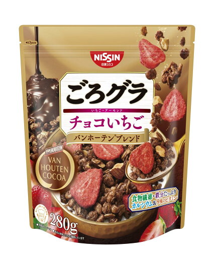日清シスコ ごろグラ チョコ いちご バンホーテン ブレンド 280g×6袋 日清シスコ ごろグラ チョコ いちご バンホーテン ブレンド 280g×6袋