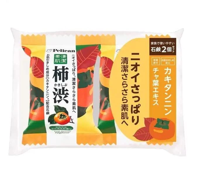 ペリカン石鹸 ペリカンファミリー石鹸柿渋2P(80g×2)