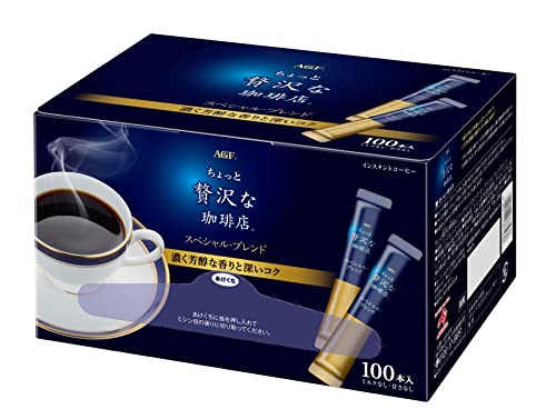 AGF(エージーエフ) ちょっと贅沢な珈琲店 スティックブラック スペシャルブレンド 100本 スティックコーヒー インスタントコーヒーのサムネイル