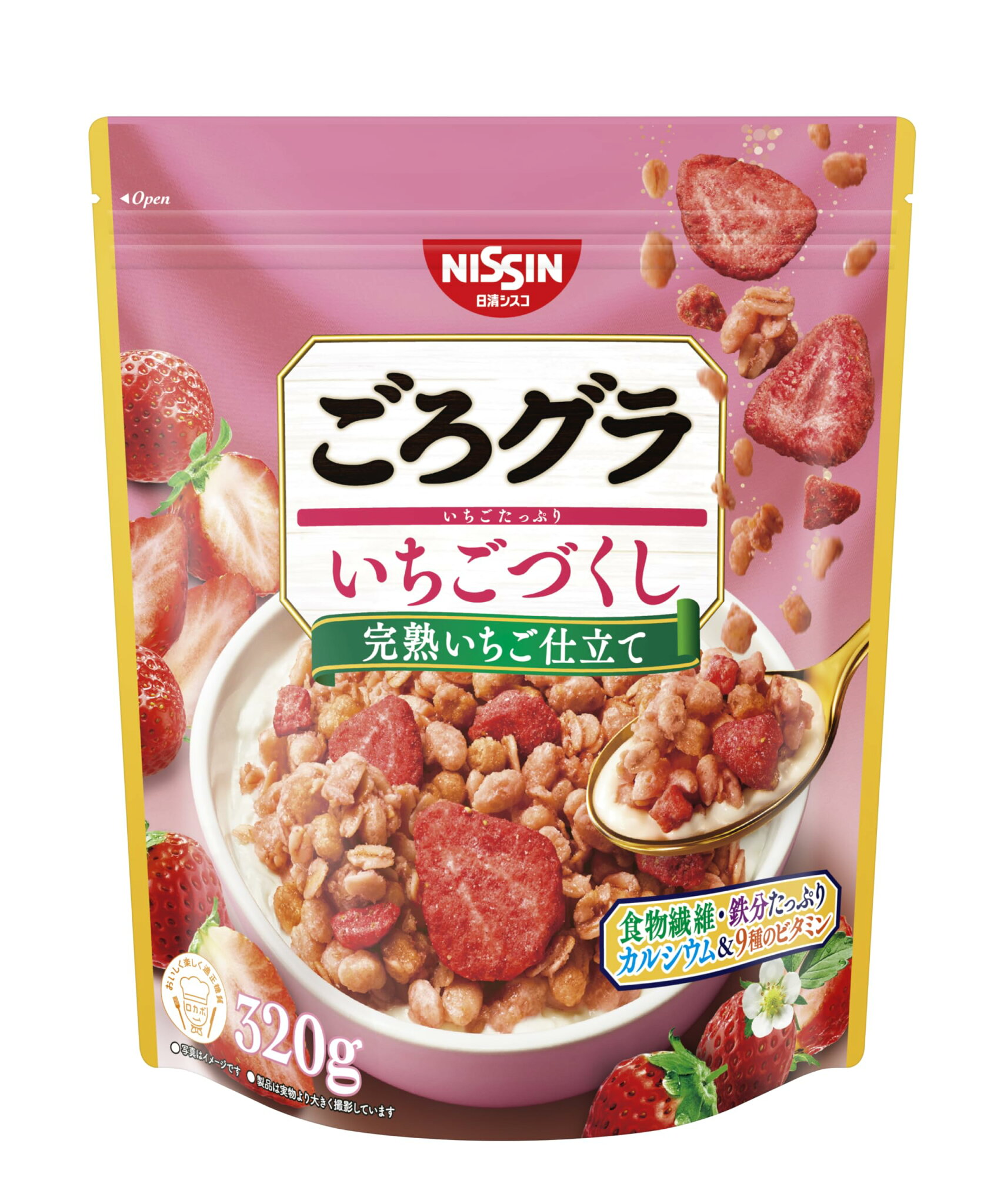日清シスコ ごろグラ いちごづくし 320g