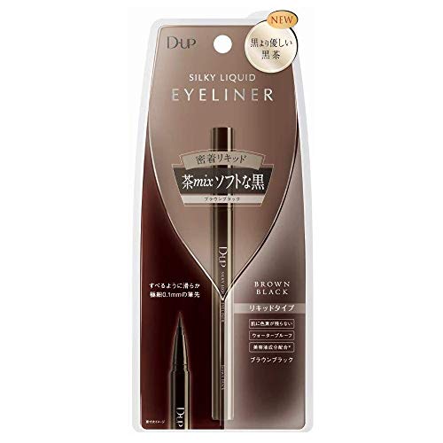 D-UP(ディーアップ) ディーアップ シルキーリキッドアイライナー BRBK ブラウンブラック 1本 (x 1)