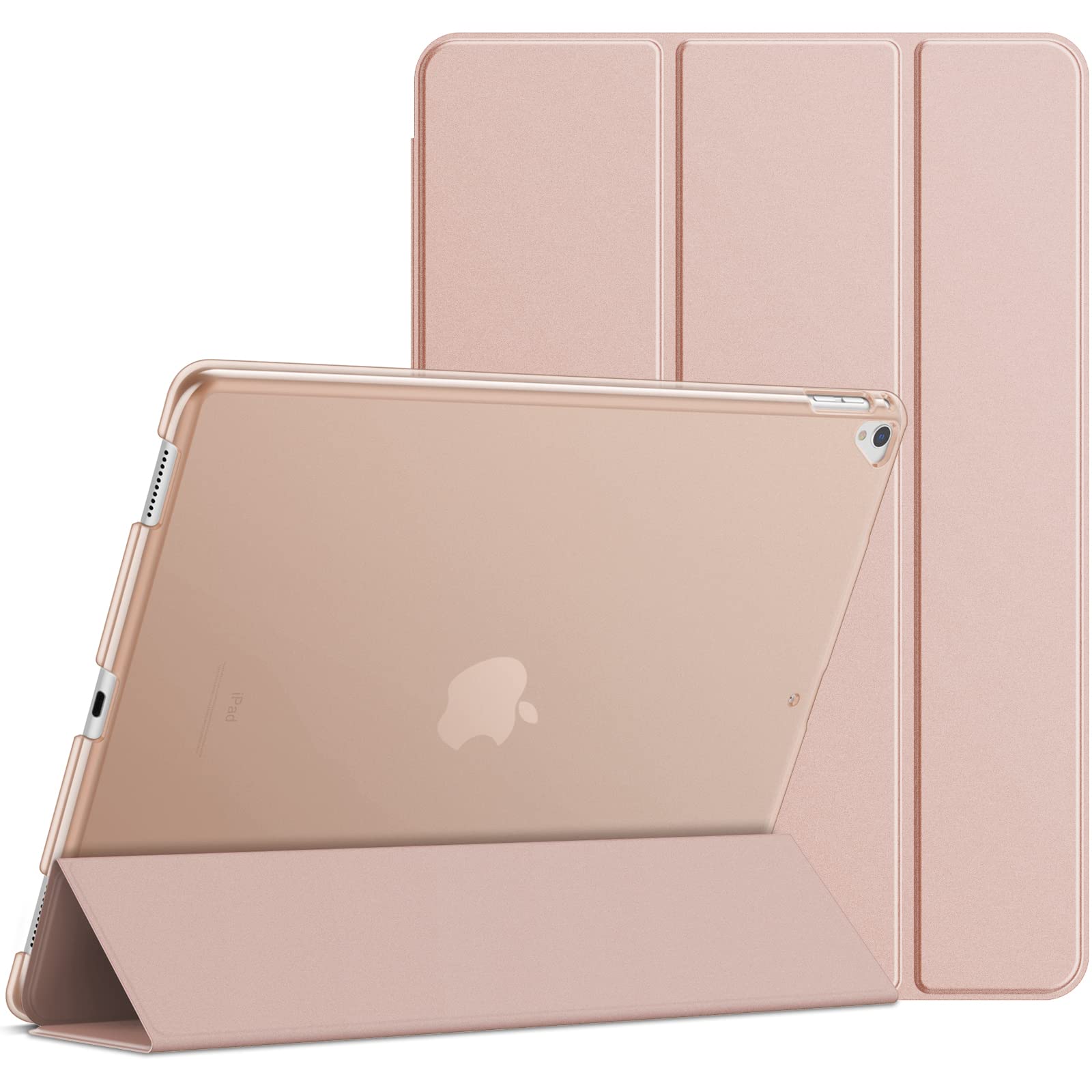Rakuten - JEDirect iPad Pro 12.9 (2015/2017型) ケース レザー 三つ折スタンド オートスリープ機能 スマートカバー (ロ