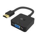 ICZI HDMI-VGA(D-SUB)変換アダプタ hdmi 変換 アダプタ ケーブル ブラック 1080p対応 HDMI オス to VGA