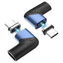HYDOOD USB-C 変換アダプタ マグネット TYPE-C USB3.1 40Gbps PD100W 4K/60Hz 24ピン USB