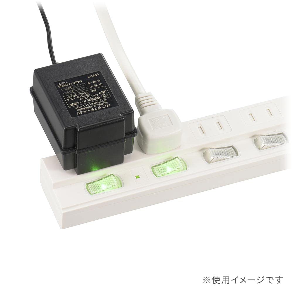 オーム電機 電源タップ 節電タップ 雷ガード 4個口 1m ランプ付き個別スイッチ 感電防止シャッター付きコンセント ホワイト HS-TPK41