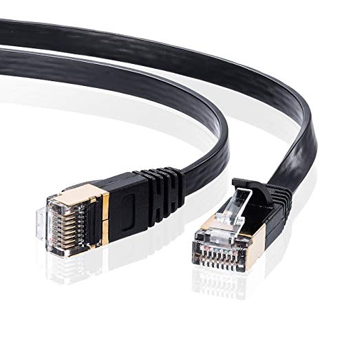 サンワサプライ LANケーブル CAT7 (10m) フラット ツメ折れ防止 RJ45コネクタ 10Gbps/600MHz ギガビット イーサネ