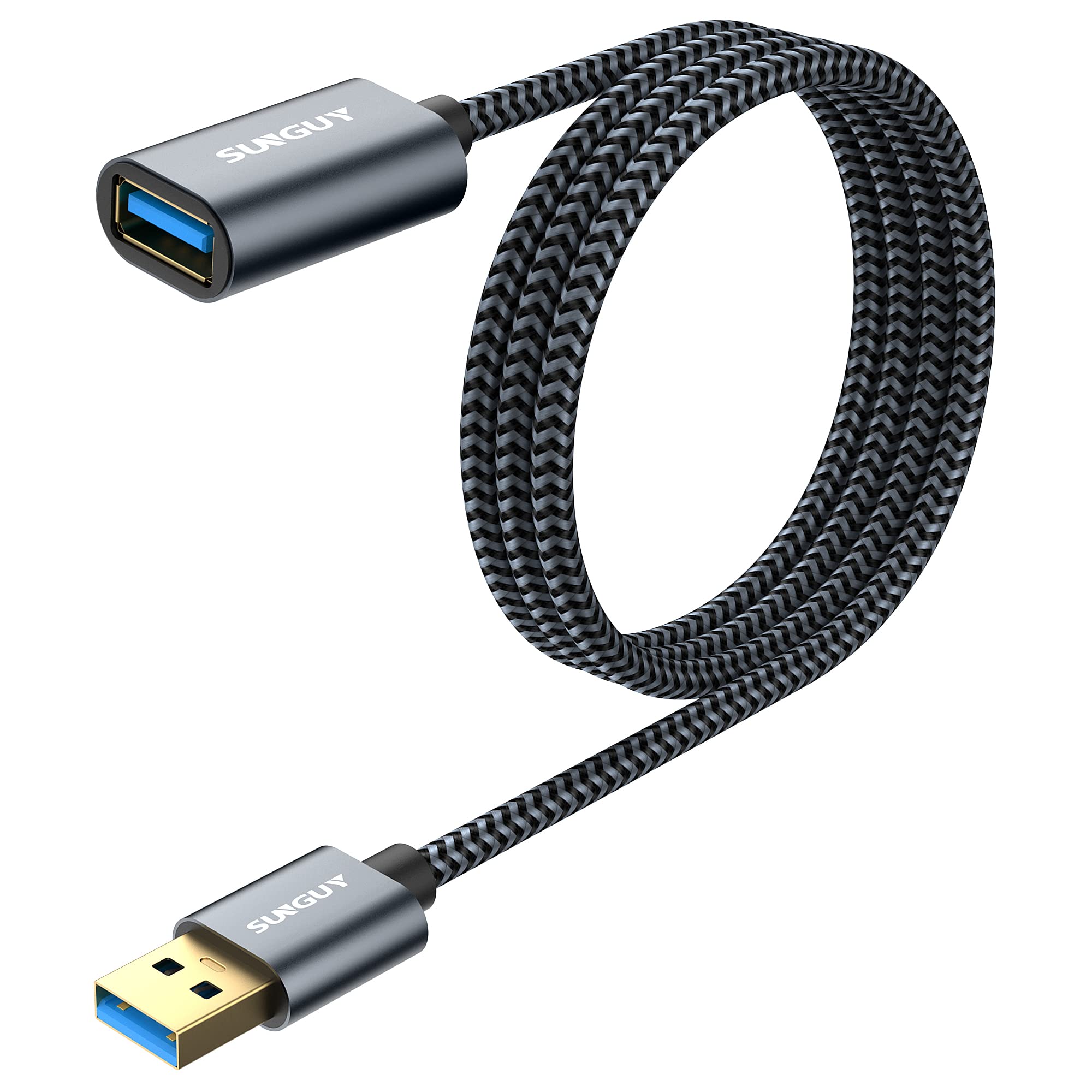 SUNGUY USB3.0延長ケーブル USB延長 タイプAオス - タイプAメス 5Gbps 高速データ転送 延長コード 金メッキコネクタ 高