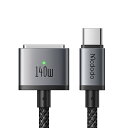Mcdodo 140W USB-C to Mag-safe 3 磁気充電ケーブル 2m 140W急速充電 PD3.1新急速充電規格対応 強力な磁
