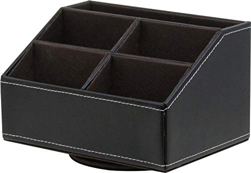 トレードワン リモコンラック 収納ケース マルチラック 木製 回転式 約W20.5×D14.8×W13.5cm 小物入れ ..