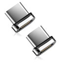 マグネット TYPE-C 変換アダプタ専用 PD端子 2個セット USB3.1 40Gbps PD100W 4K/60Hz24ピン Thund