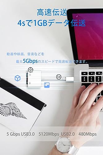 2023新モデル タイプc USB 変換アダプタ 2in1 Type-C USB カメラアダプタ OTG変換ケーブル 高速伝送 双方向 データ転