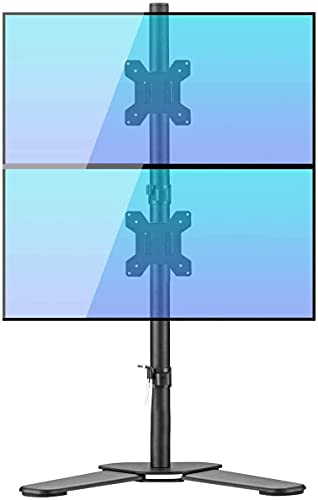 Bracwiser モニターアーム デュアルディスプレイ スタンド 上下2画面 PCモニターアーム 液晶ディスプレイ スタンド アーム抜き 自立