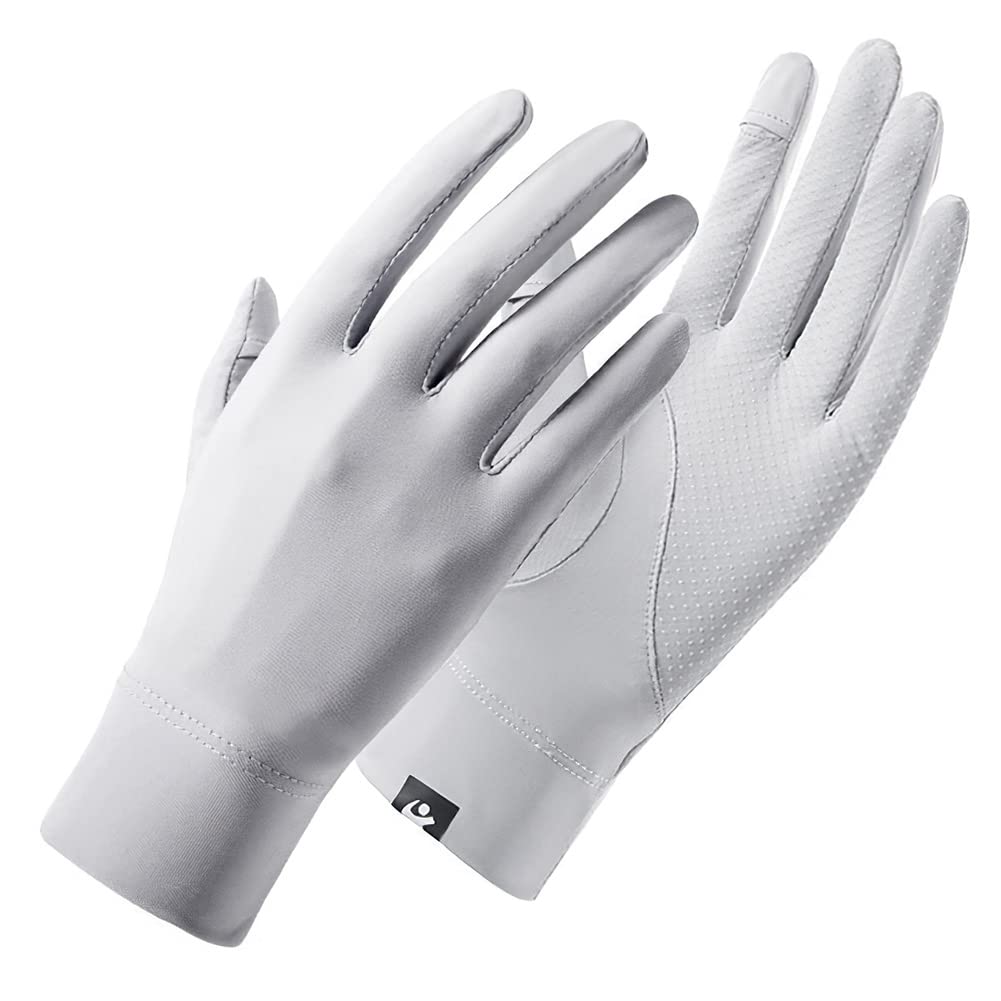 [Andeor] 手袋 レディース UVカット 夏UPF50+認定品・接触冷感-5℃2本指出し・細かい作業春 秋 夏用 グローブ UV対策 日焼